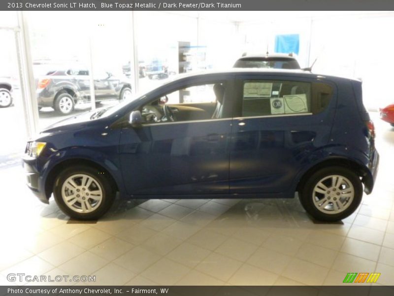 Blue Topaz Metallic / Dark Pewter/Dark Titanium 2013 Chevrolet Sonic LT Hatch