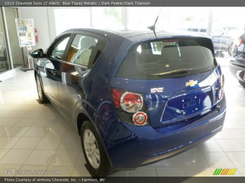 Blue Topaz Metallic / Dark Pewter/Dark Titanium 2013 Chevrolet Sonic LT Hatch