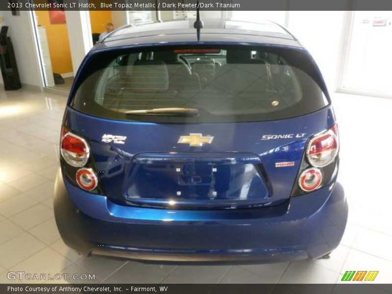 Blue Topaz Metallic / Dark Pewter/Dark Titanium 2013 Chevrolet Sonic LT Hatch