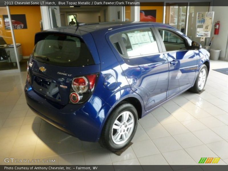 Blue Topaz Metallic / Dark Pewter/Dark Titanium 2013 Chevrolet Sonic LT Hatch