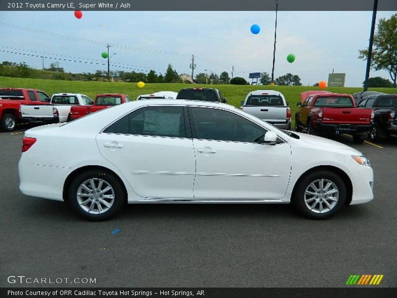 Super White / Ash 2012 Toyota Camry LE