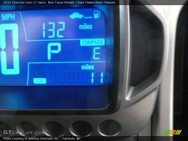 Blue Topaz Metallic / Dark Pewter/Dark Titanium 2013 Chevrolet Sonic LT Hatch