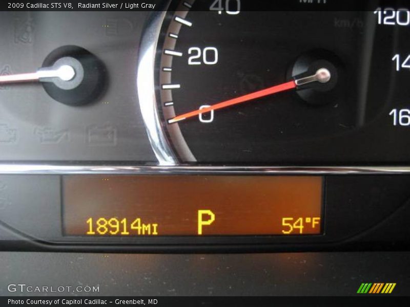 Radiant Silver / Light Gray 2009 Cadillac STS V8