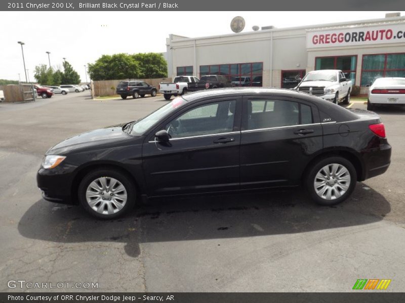 Brilliant Black Crystal Pearl / Black 2011 Chrysler 200 LX