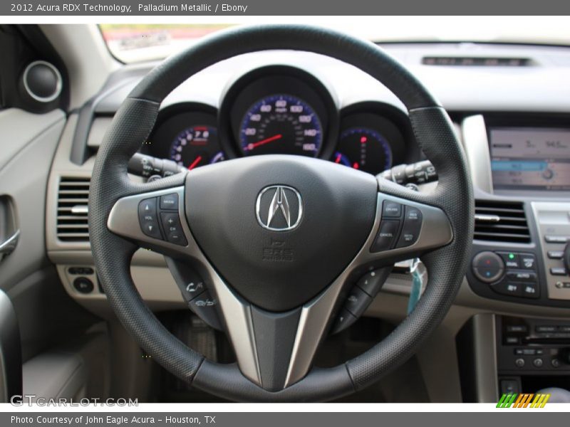 Palladium Metallic / Ebony 2012 Acura RDX Technology