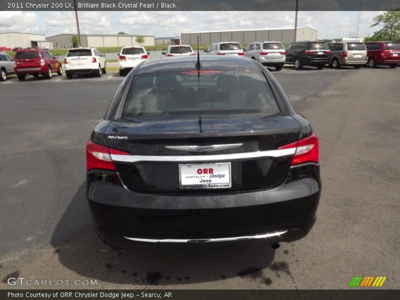 Brilliant Black Crystal Pearl / Black 2011 Chrysler 200 LX