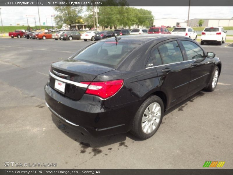 Brilliant Black Crystal Pearl / Black 2011 Chrysler 200 LX
