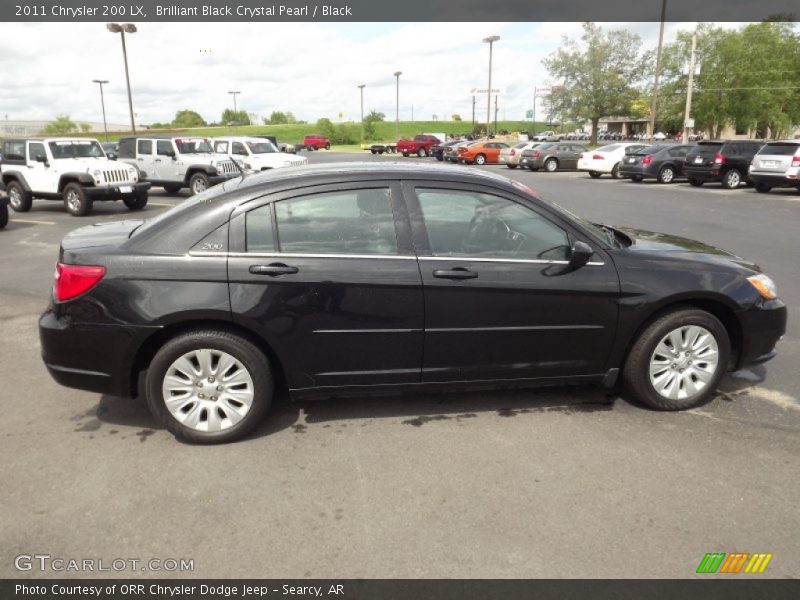 Brilliant Black Crystal Pearl / Black 2011 Chrysler 200 LX