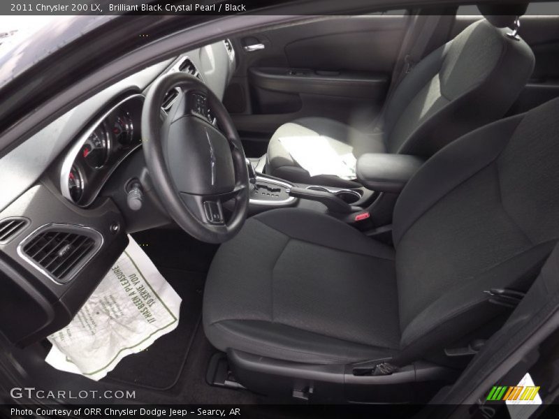 Brilliant Black Crystal Pearl / Black 2011 Chrysler 200 LX
