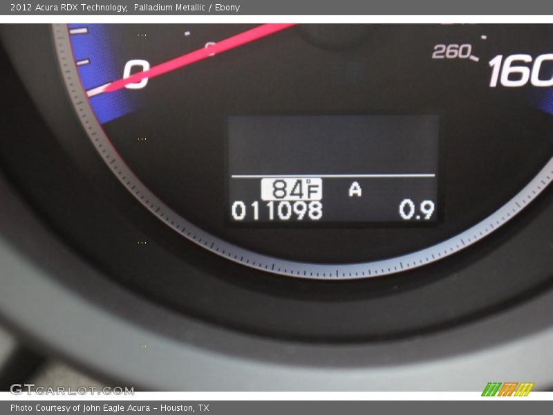 Palladium Metallic / Ebony 2012 Acura RDX Technology