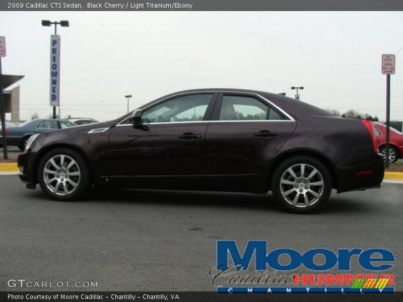 Black Cherry / Light Titanium/Ebony 2009 Cadillac CTS Sedan