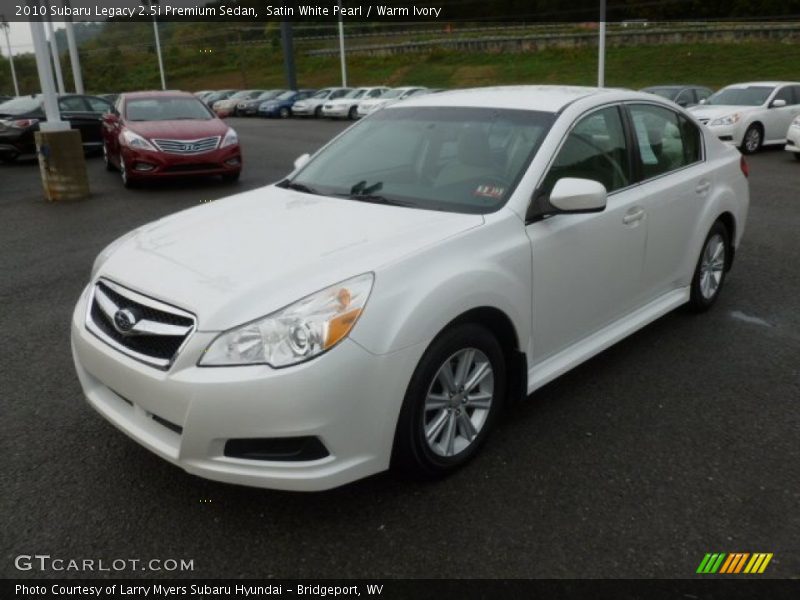 Satin White Pearl / Warm Ivory 2010 Subaru Legacy 2.5i Premium Sedan