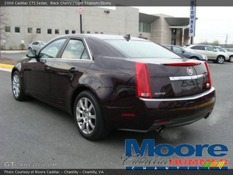 Black Cherry / Light Titanium/Ebony 2009 Cadillac CTS Sedan