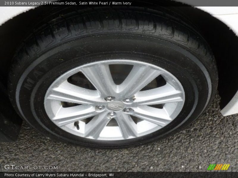 Satin White Pearl / Warm Ivory 2010 Subaru Legacy 2.5i Premium Sedan