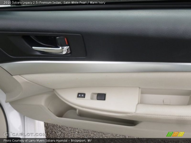 Satin White Pearl / Warm Ivory 2010 Subaru Legacy 2.5i Premium Sedan