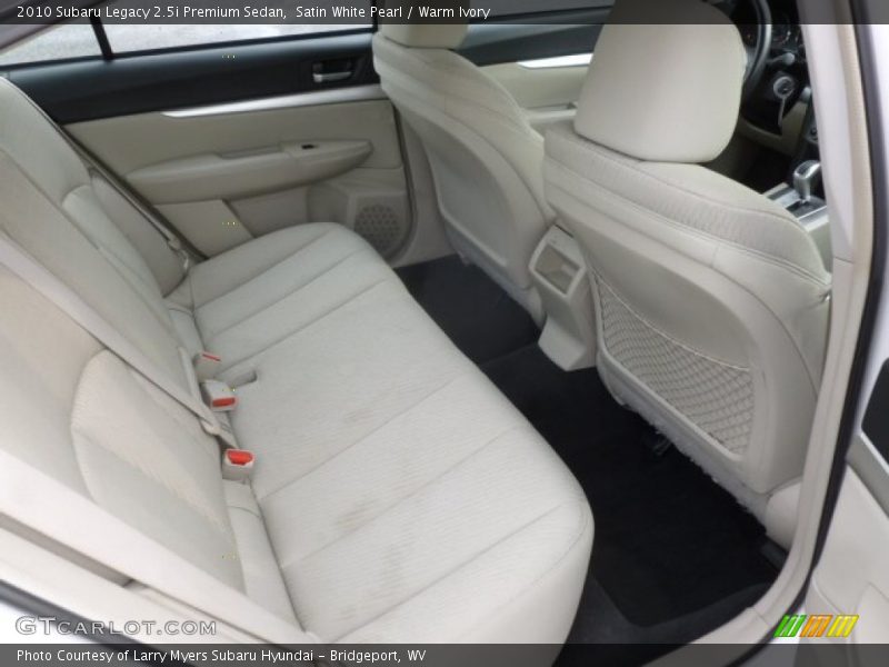 Satin White Pearl / Warm Ivory 2010 Subaru Legacy 2.5i Premium Sedan