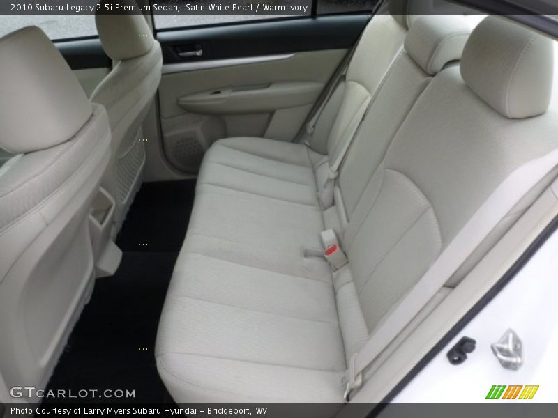 Satin White Pearl / Warm Ivory 2010 Subaru Legacy 2.5i Premium Sedan