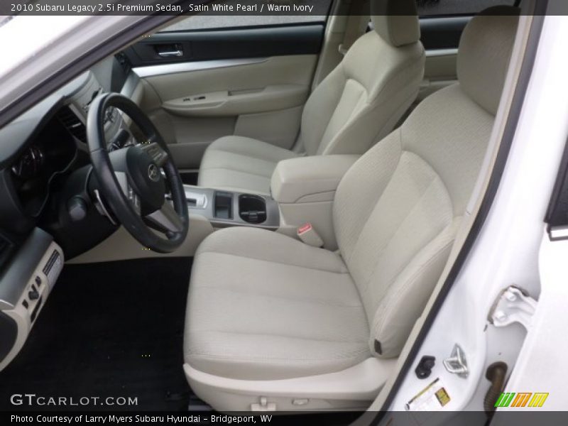  2010 Legacy 2.5i Premium Sedan Warm Ivory Interior