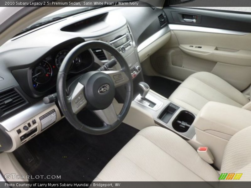Warm Ivory Interior - 2010 Legacy 2.5i Premium Sedan 