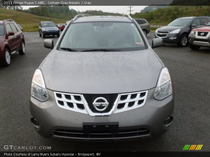 Gotham Gray Metallic / Gray 2011 Nissan Rogue S AWD