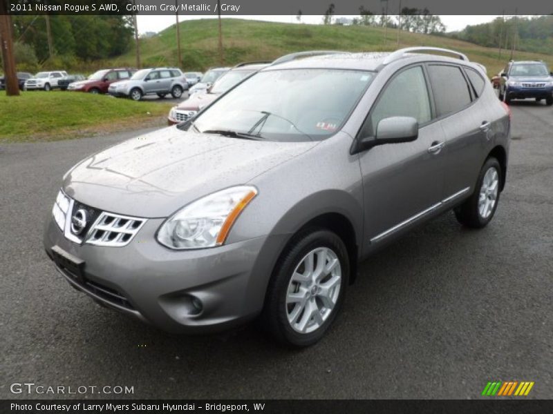 Gotham Gray Metallic / Gray 2011 Nissan Rogue S AWD