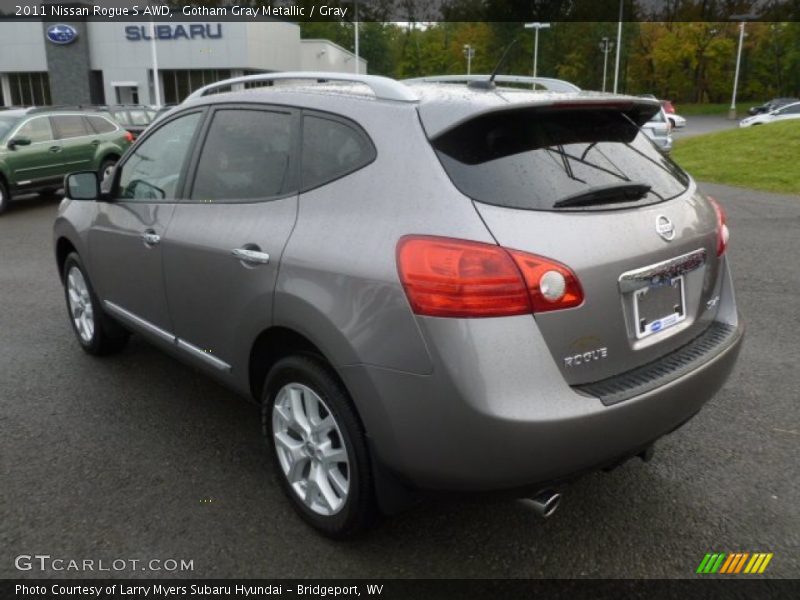 Gotham Gray Metallic / Gray 2011 Nissan Rogue S AWD