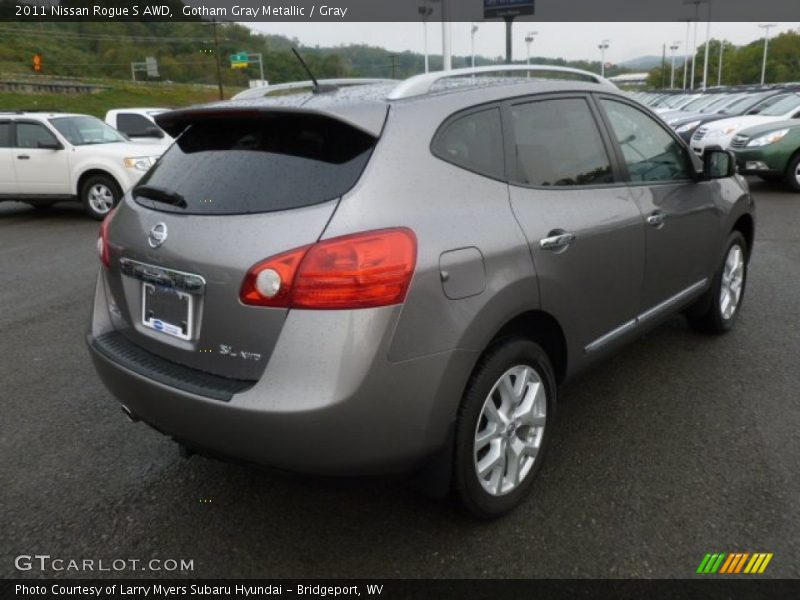 Gotham Gray Metallic / Gray 2011 Nissan Rogue S AWD