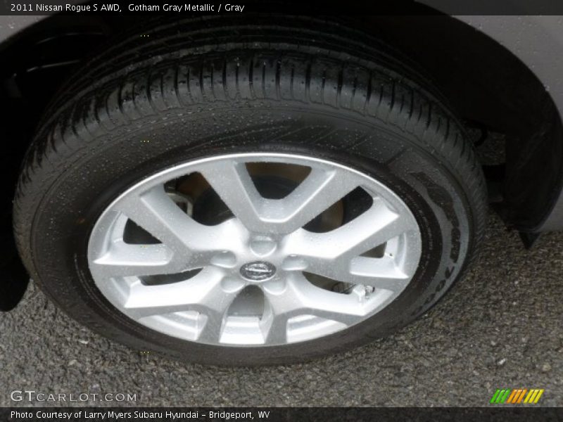 Gotham Gray Metallic / Gray 2011 Nissan Rogue S AWD