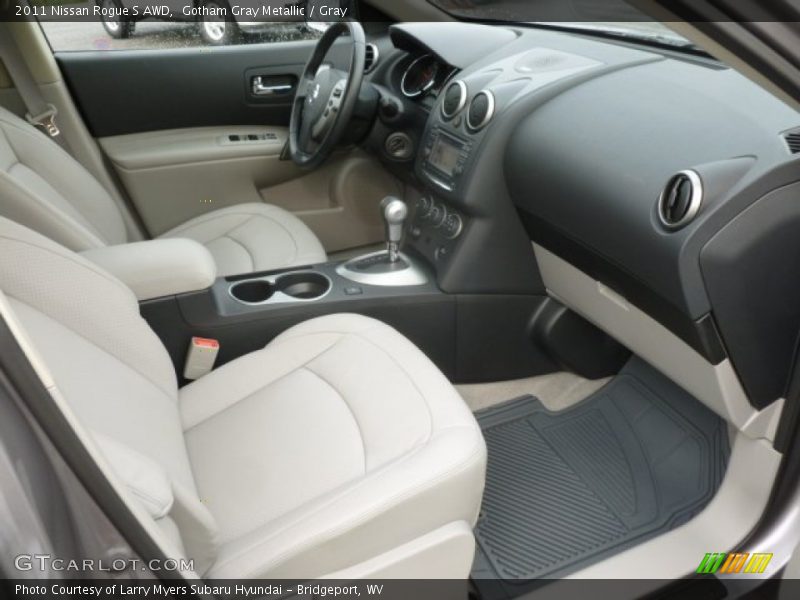 Gotham Gray Metallic / Gray 2011 Nissan Rogue S AWD