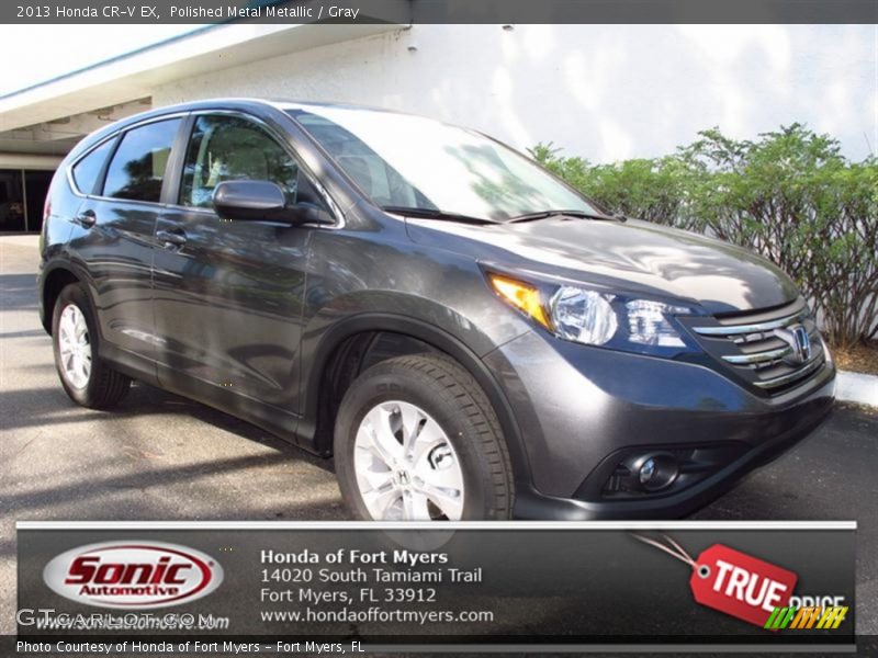 Polished Metal Metallic / Gray 2013 Honda CR-V EX