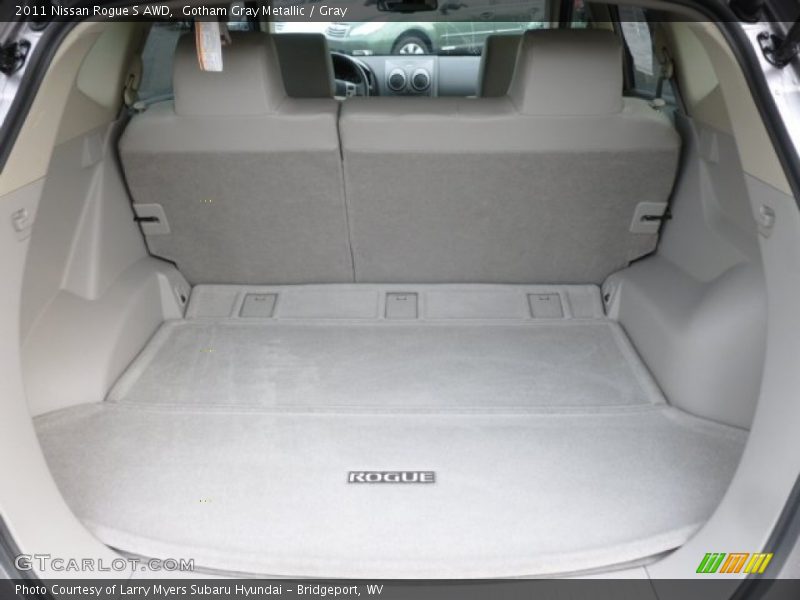 Gotham Gray Metallic / Gray 2011 Nissan Rogue S AWD