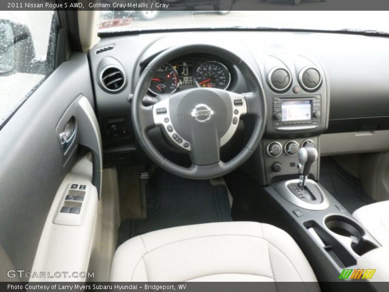 Gotham Gray Metallic / Gray 2011 Nissan Rogue S AWD