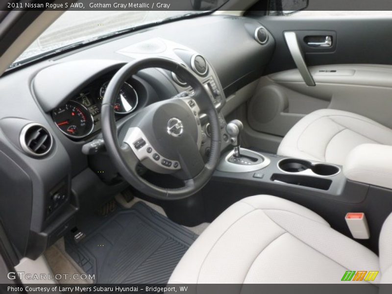 Gotham Gray Metallic / Gray 2011 Nissan Rogue S AWD