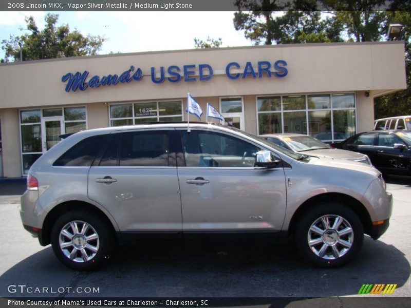 Vapor Silver Metallic / Medium Light Stone 2008 Lincoln MKX