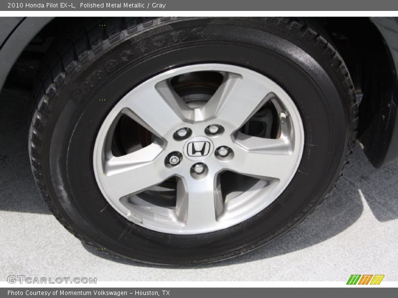 Polished Metal Metallic / Gray 2010 Honda Pilot EX-L
