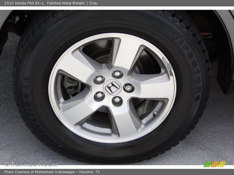 Polished Metal Metallic / Gray 2010 Honda Pilot EX-L