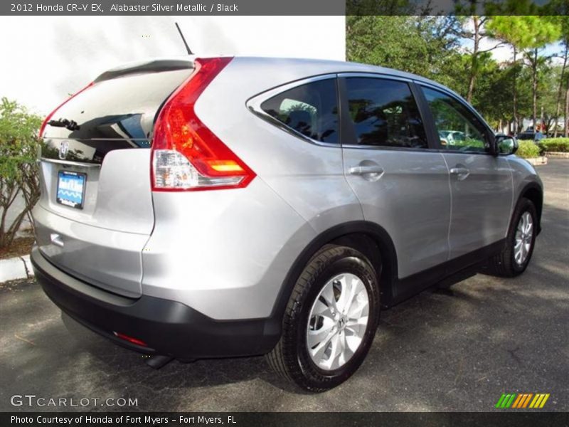 Alabaster Silver Metallic / Black 2012 Honda CR-V EX