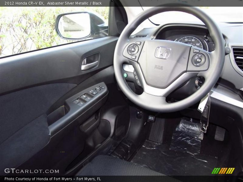 Alabaster Silver Metallic / Black 2012 Honda CR-V EX