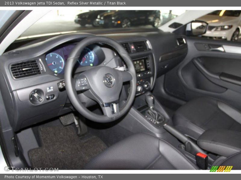Reflex Silver Metallic / Titan Black 2013 Volkswagen Jetta TDI Sedan