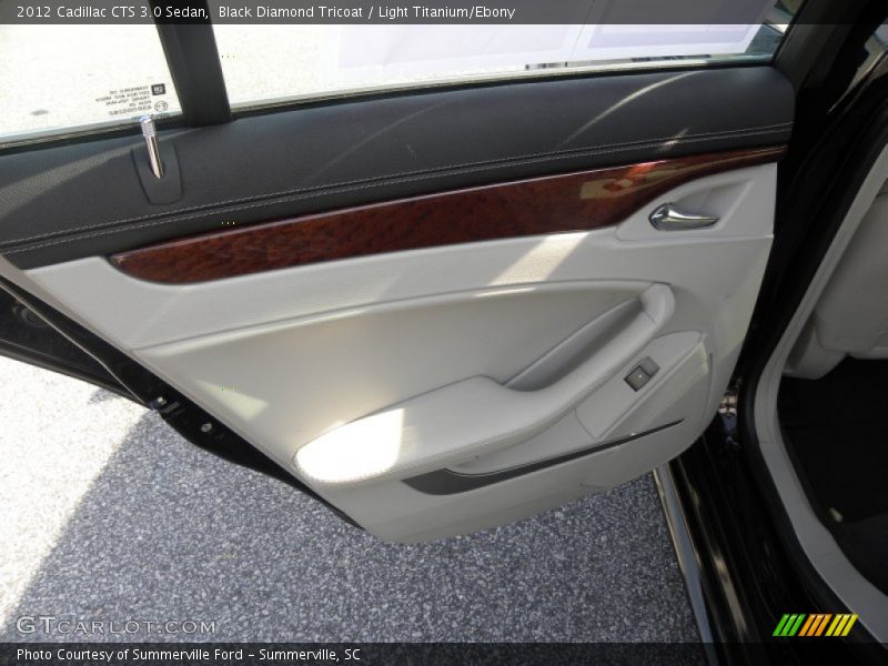 Black Diamond Tricoat / Light Titanium/Ebony 2012 Cadillac CTS 3.0 Sedan