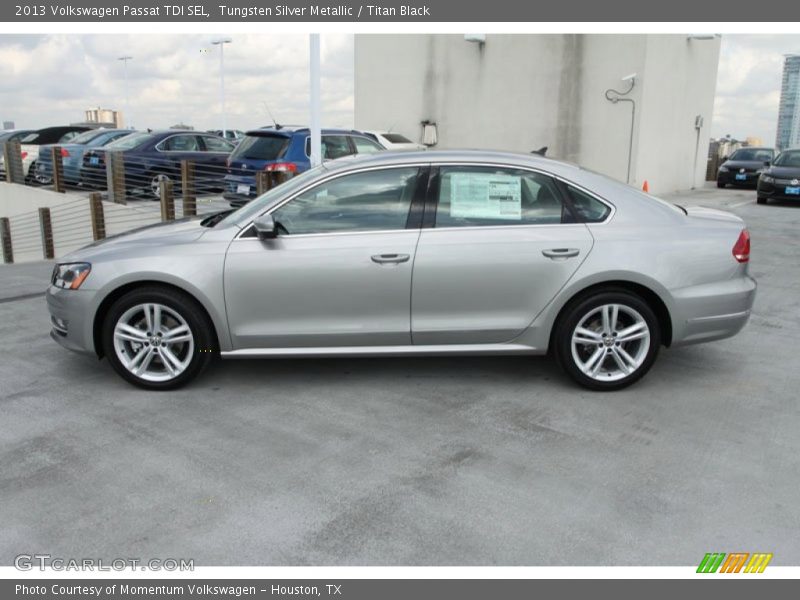 Tungsten Silver Metallic / Titan Black 2013 Volkswagen Passat TDI SEL