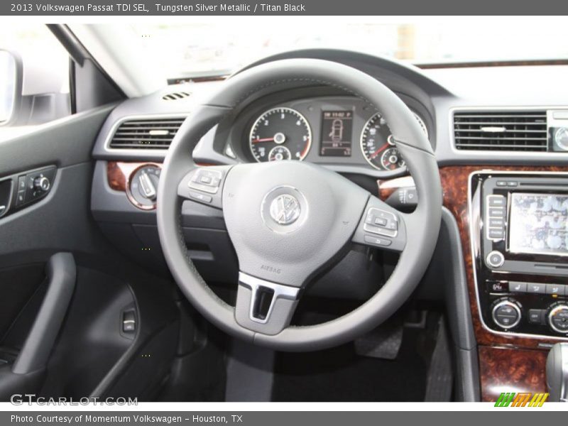 Tungsten Silver Metallic / Titan Black 2013 Volkswagen Passat TDI SEL