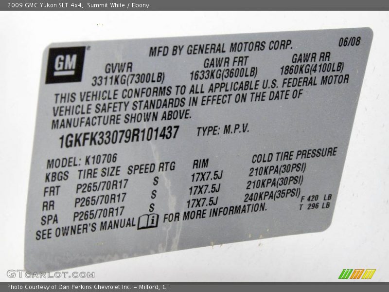 Summit White / Ebony 2009 GMC Yukon SLT 4x4