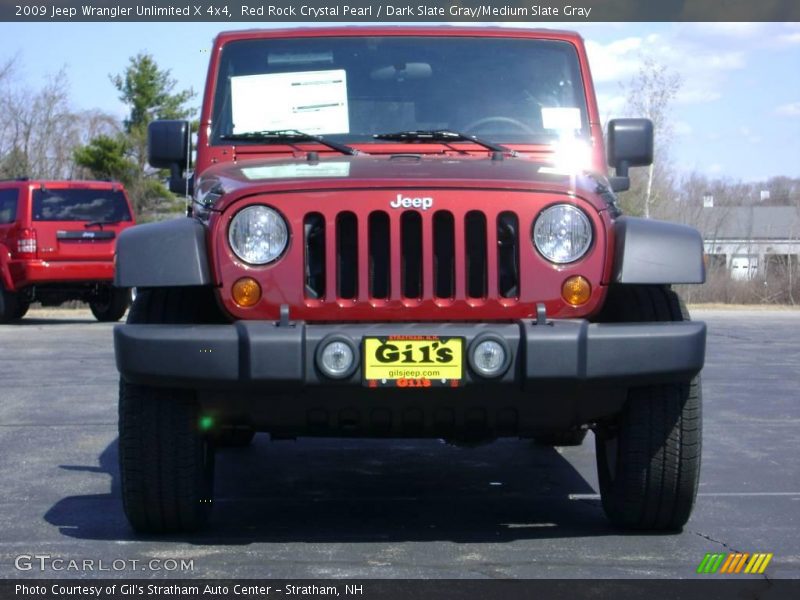 Red Rock Crystal Pearl / Dark Slate Gray/Medium Slate Gray 2009 Jeep Wrangler Unlimited X 4x4
