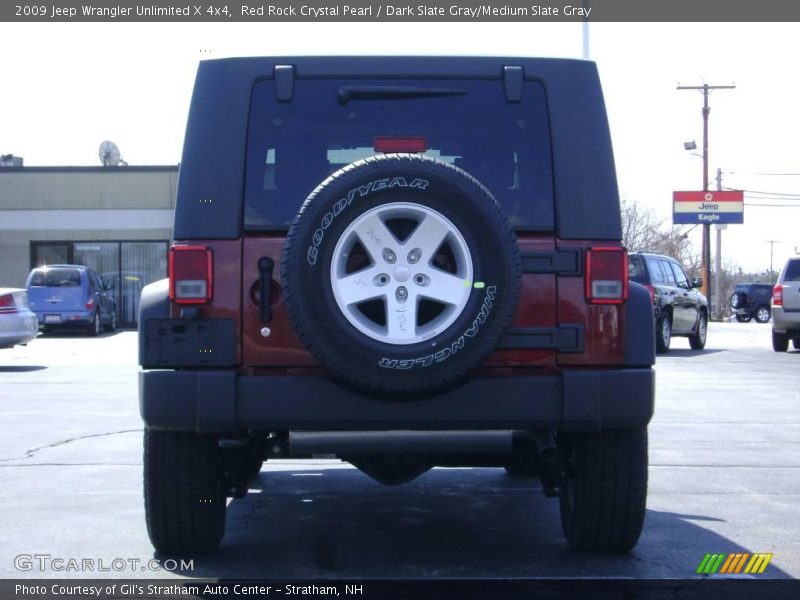 Red Rock Crystal Pearl / Dark Slate Gray/Medium Slate Gray 2009 Jeep Wrangler Unlimited X 4x4