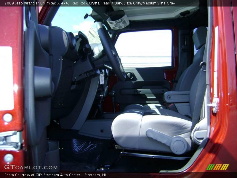 Red Rock Crystal Pearl / Dark Slate Gray/Medium Slate Gray 2009 Jeep Wrangler Unlimited X 4x4