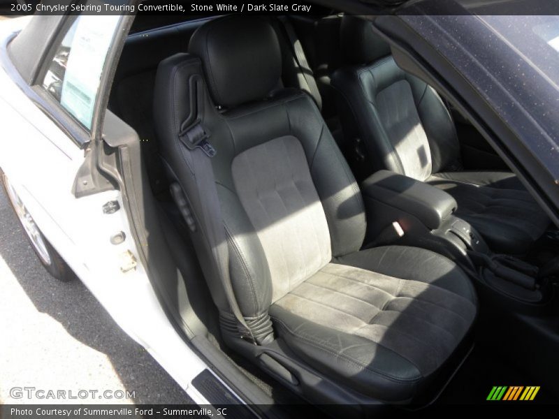 Stone White / Dark Slate Gray 2005 Chrysler Sebring Touring Convertible