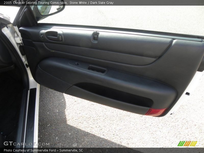 Stone White / Dark Slate Gray 2005 Chrysler Sebring Touring Convertible