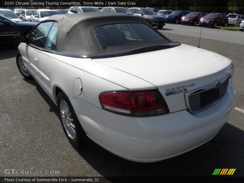 Stone White / Dark Slate Gray 2005 Chrysler Sebring Touring Convertible