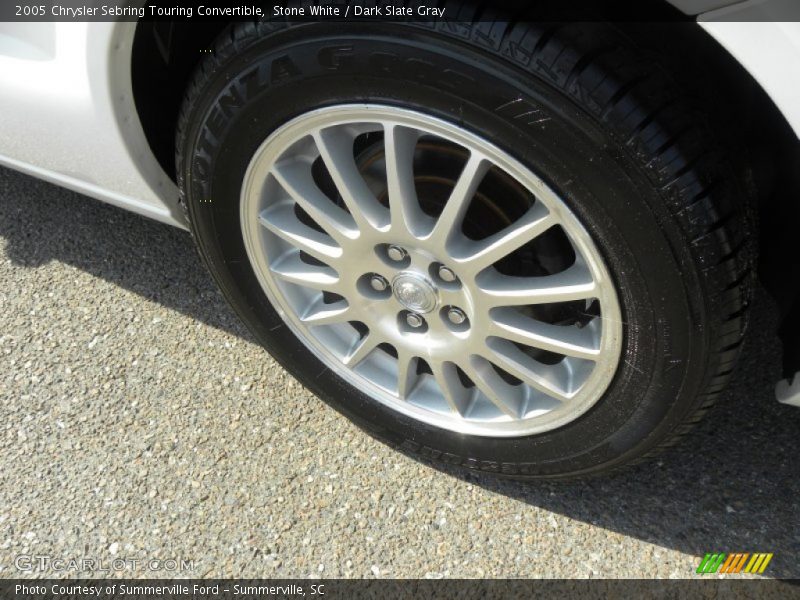 Stone White / Dark Slate Gray 2005 Chrysler Sebring Touring Convertible